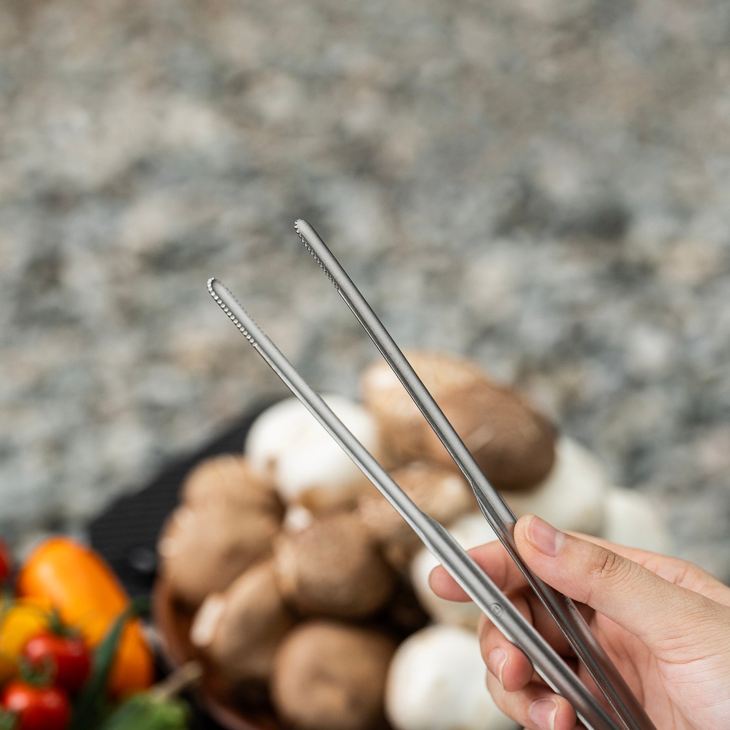 Boundless Voyage Titanium BBQ Tongs, Ultralight Heat-Resistant Rustproof Grilling Tongs for Camping Hiking Outdoor Cooking Ti1014T