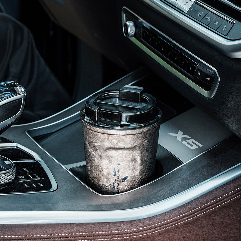 Boundless Voyage 380ml Titanium Insulated Drinking Cup Double Wall Vacuum Travel Coffee Tea Water Mug