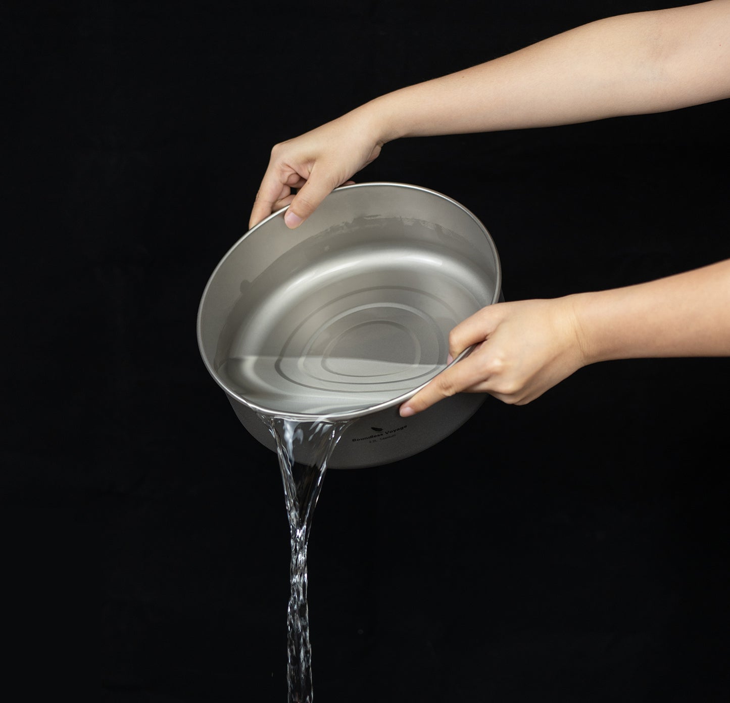 Boundless Voyage Titanium Tea Tray Serving Tray Travel Home Office Tea Coffee Container Drainage Water Storage Titanium Pot Ti3214D