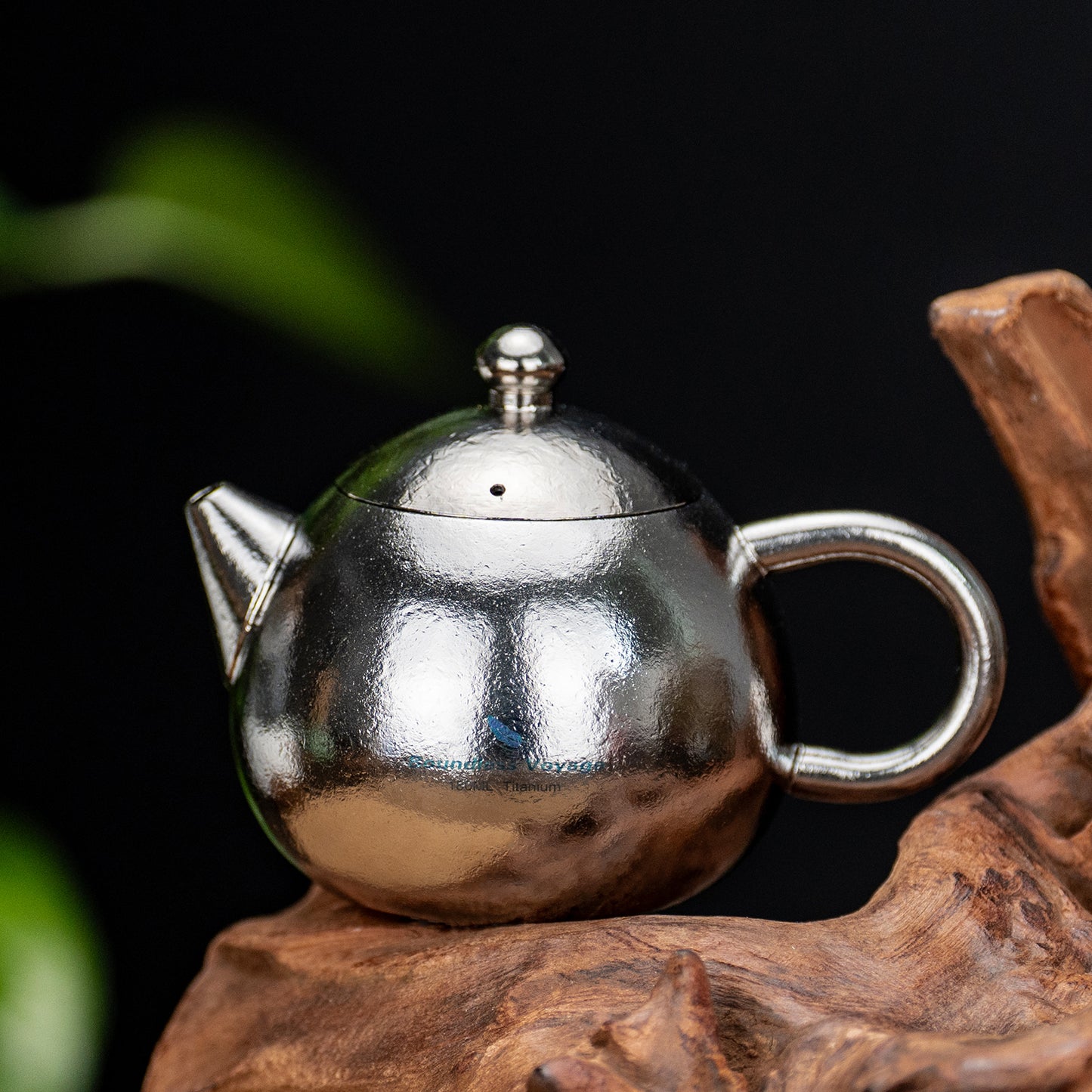 Boundless Voyage Titanium Teapot 180ml, Lightweight Loose Leaf Tea Pot with Anti-Scald Handle & Vented Lid,Tea Maker for Home Office Camping Travel Ti3111D