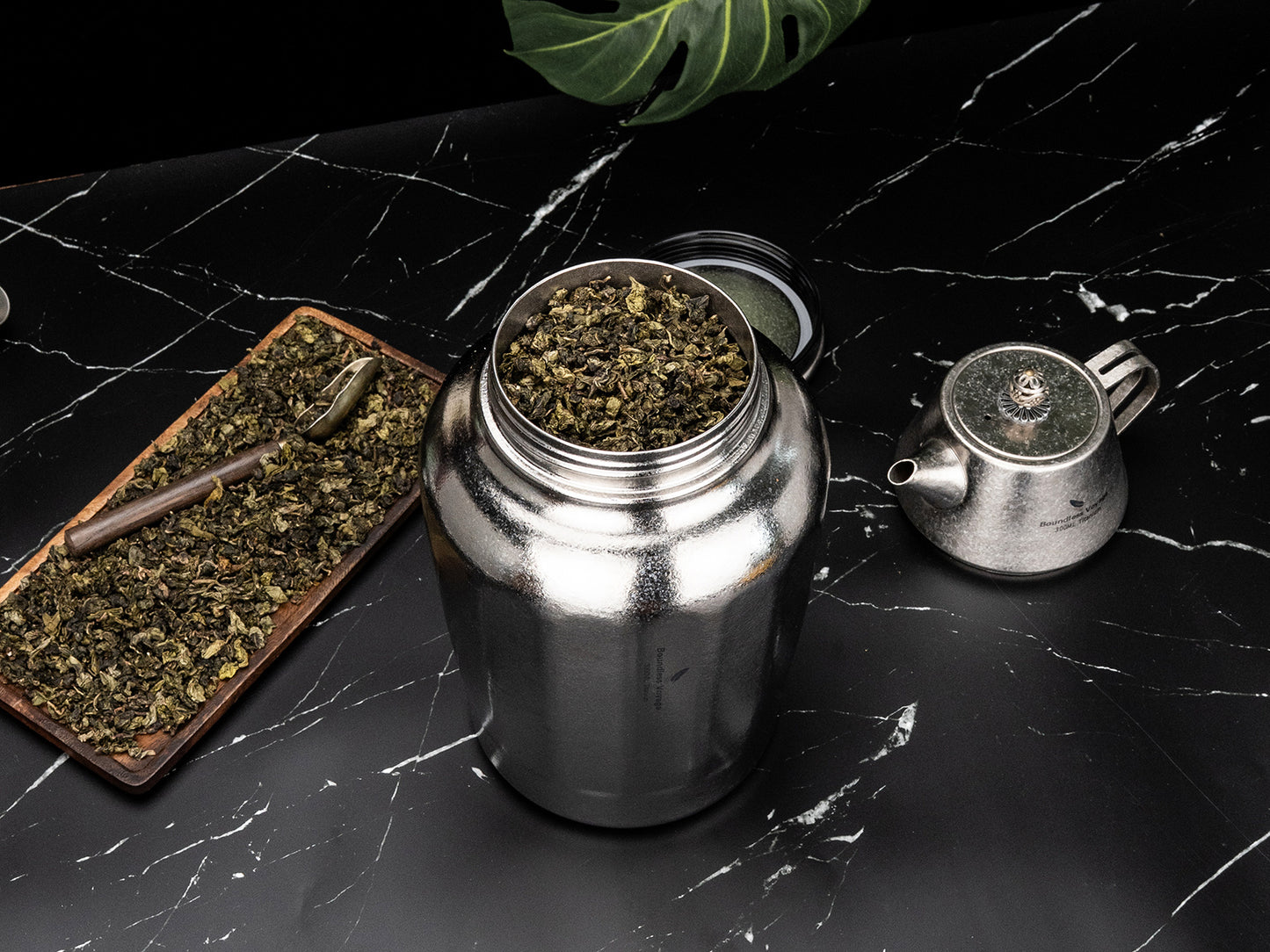 Boundless Voyage 3000ML Pure Titanium Airtight Storage Canister, Large Capacity Sealed Tea Coffee Container, Lightweight Food Storage Jar for Grains Nuts, Home & Camping Use Ti3212A