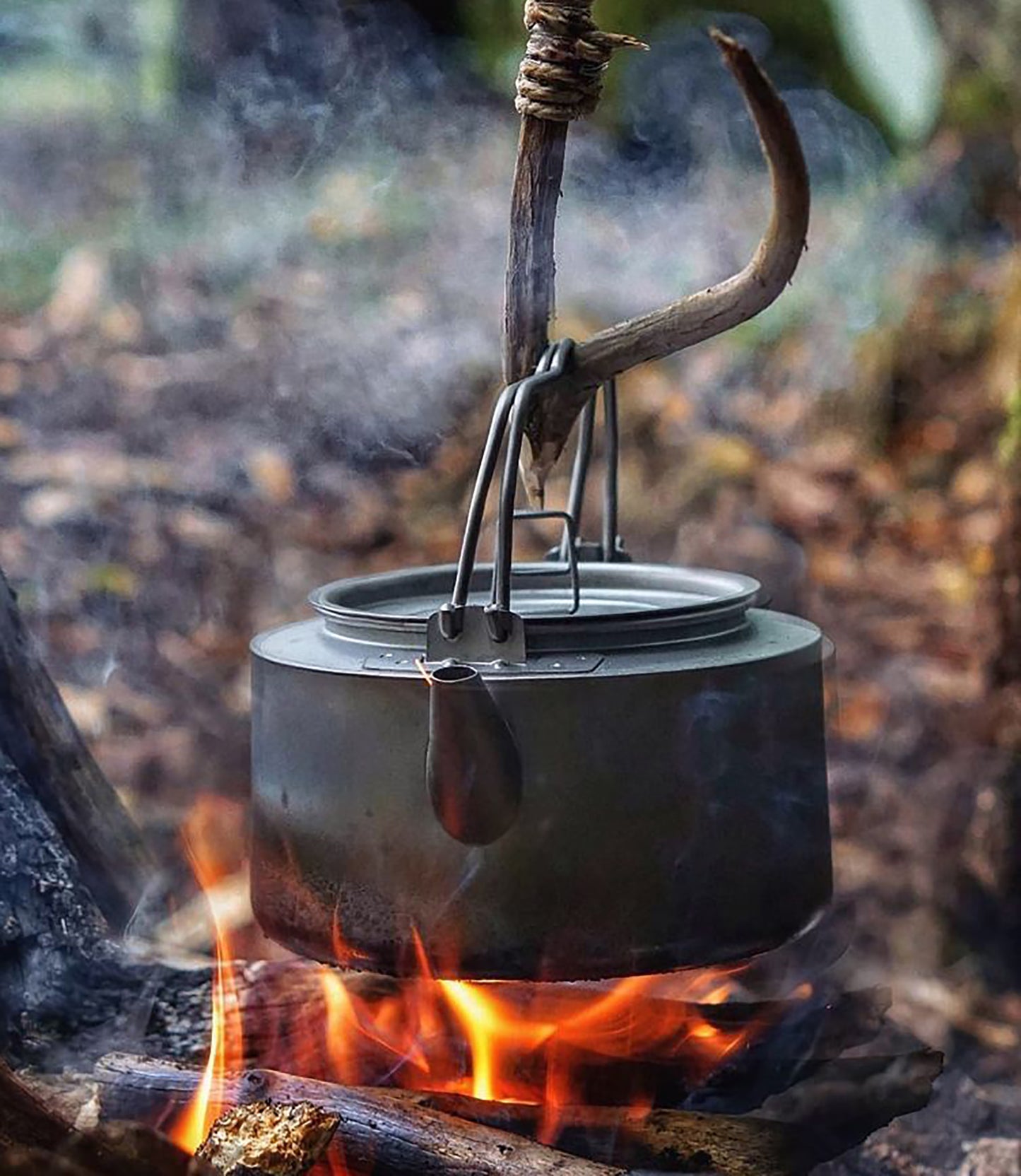 Boundless Voyage 1L Pure Titanium Camping Kettle | Ultralight Coffee Teapot with Foldable Handle & Tea Filter for Boiling Water, Coffee & Tea Ti3098D