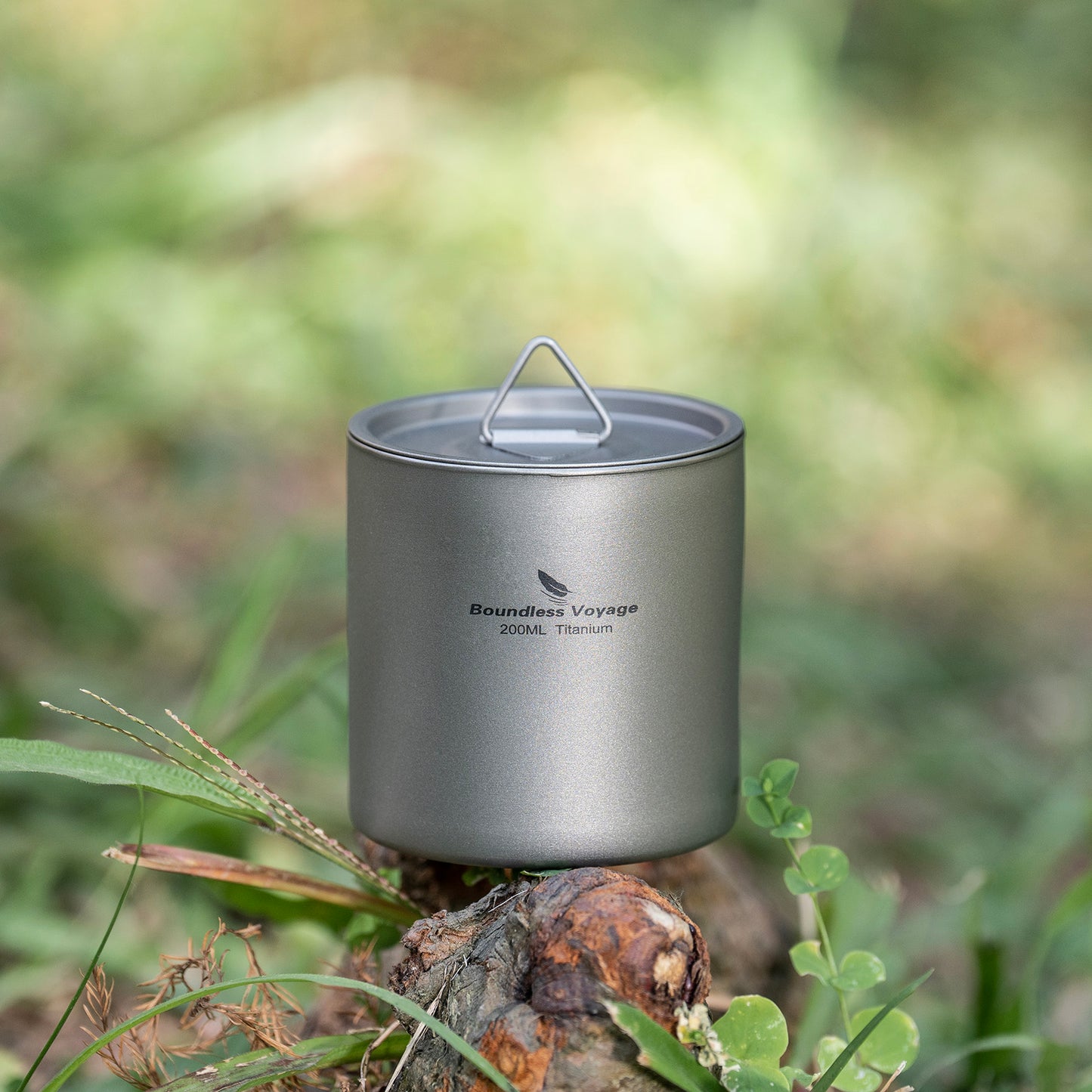 Boundless Voyage Stackable Double Walled Pure Titanium Cup |120ml/200ml/300ml/400ml Ultralight Durable Coffee & Tea Mug, Portable Drinkware for Outdoor Camping & Daily Home Use Ti3240D-Ti3245D
