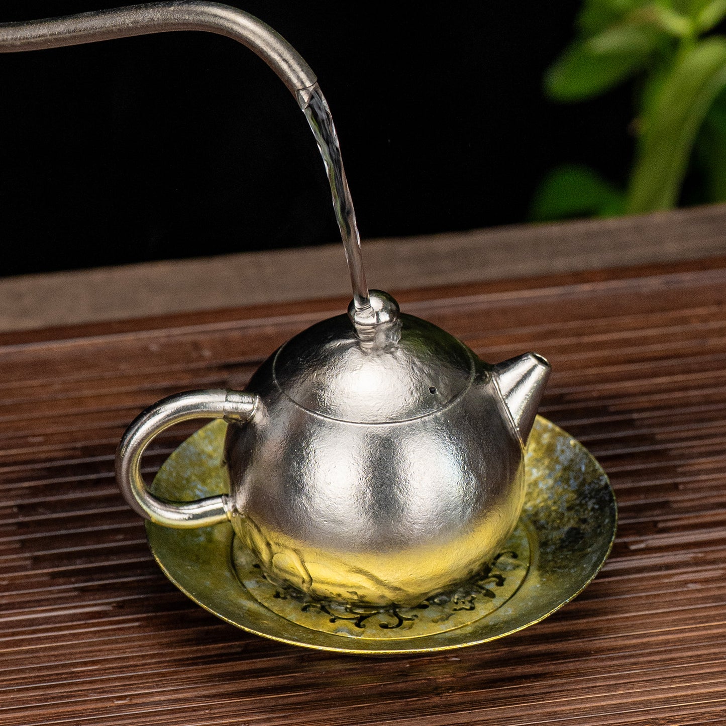 Boundless Voyage Titanium Tea Tray, Hollow Out Detachable Heat Insulation Anti-scald, Multipurpose Water Storage Drain Tray for Kung Fu Tea Home Kitchen Office Camping Ti3201D