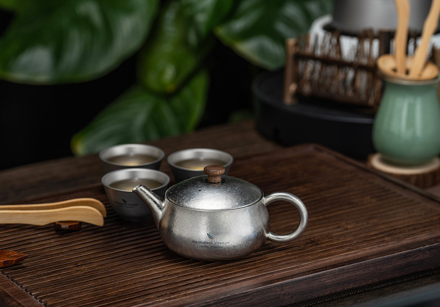 Boundless Voyage 260ml Titanium Teapot with Filter Travel Tea Kettle Durable Chinese Kung Fu Tea Set Ti3106D