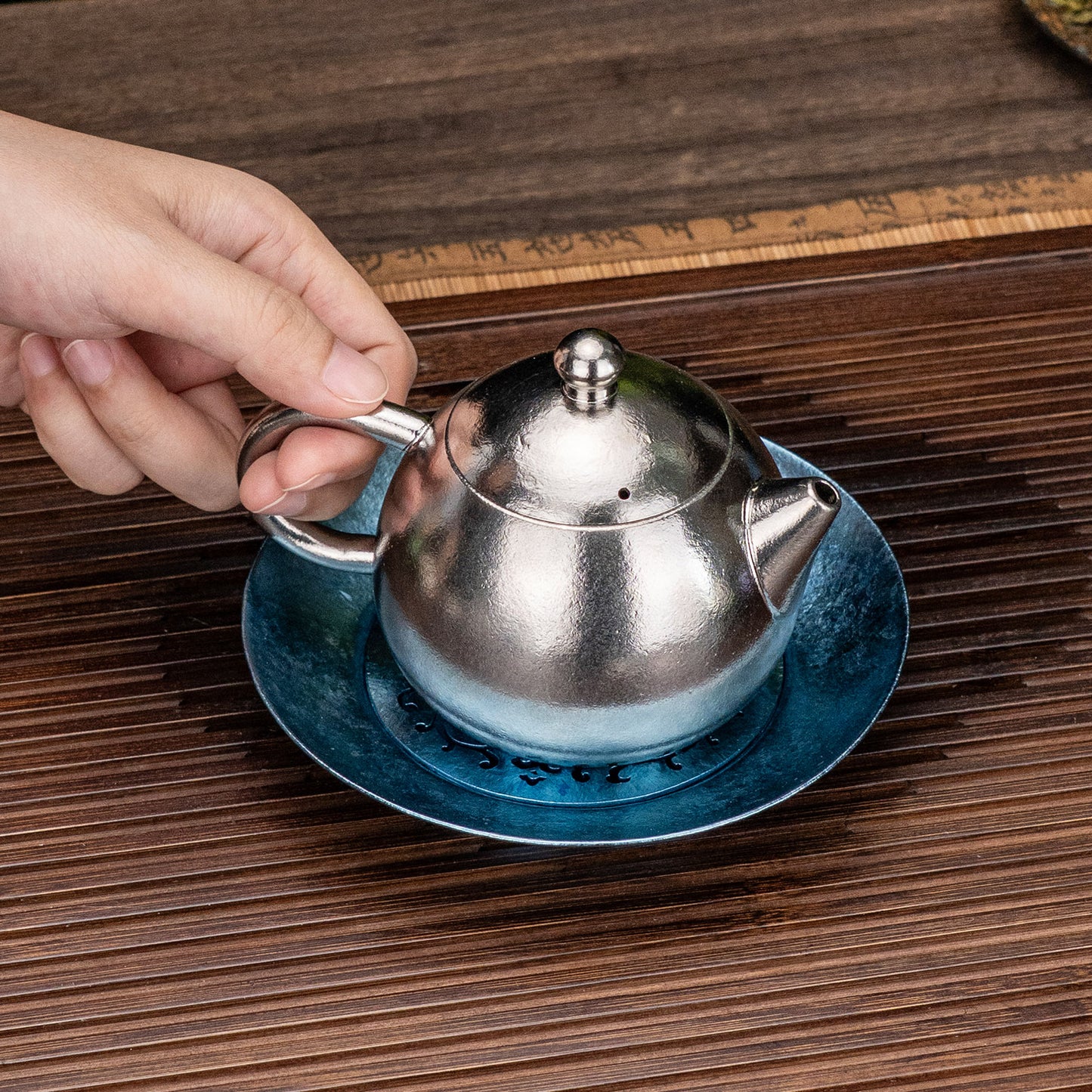 Boundless Voyage Titanium Tea Tray, Hollow Out Detachable Heat Insulation Anti-scald, Multipurpose Water Storage Drain Tray for Kung Fu Tea Home Kitchen Office Camping Ti3201D