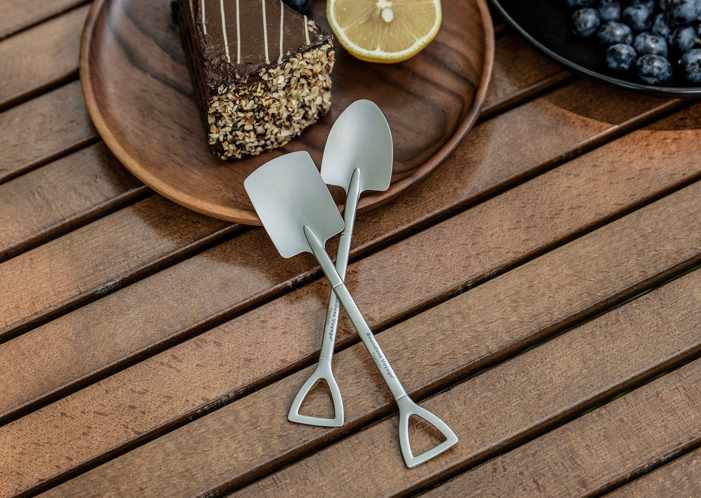Boundless Voyage Mini Shovel-Shaped Titanium Spoon, Lightweight Durable Cute Dessert Ice Cream Fruit Spoon for Camping Home Tableware  Ti1131T