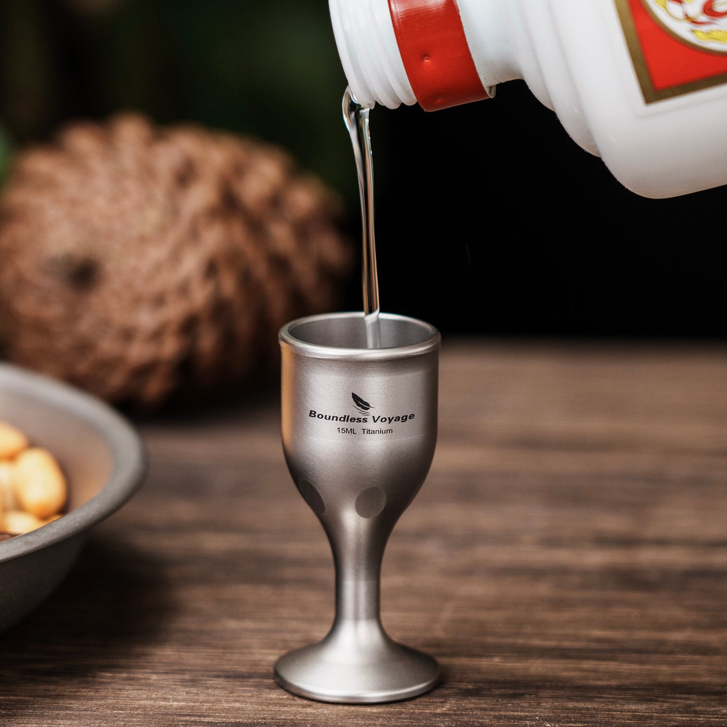 Boundless Voyage Titanium Mini Shot Glasses Cups Wine Drinking Cups Shooters Small Fancy Tequila Whiskey Shot Glasses Drinkware Ti3078D