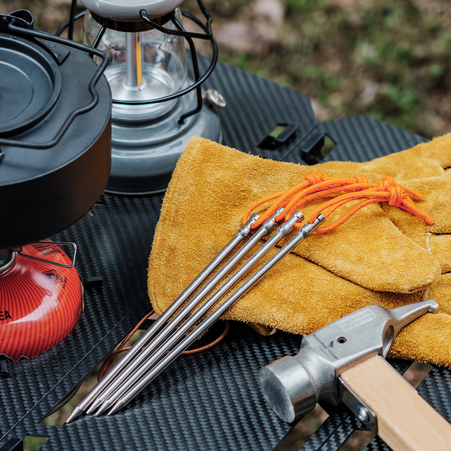 Boundless Voyage 16.5cm Titanium Alloy Tent Stakes | Ultralight Heavy Duty Ground Pegs, Portable Outdoor Camping Accessories, 4Pcs/8Pcs/12Pcs Optional Packs Ti4005P