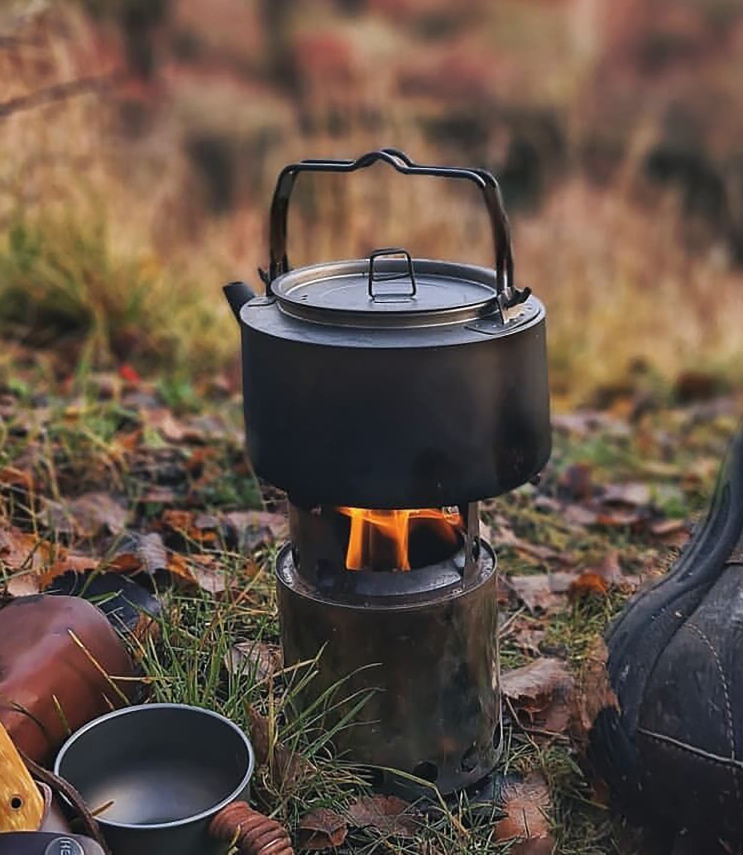 Boundless Voyage 1L Pure Titanium Camping Kettle | Ultralight Coffee Teapot with Foldable Handle & Tea Filter for Boiling Water, Coffee & Tea Ti3098D