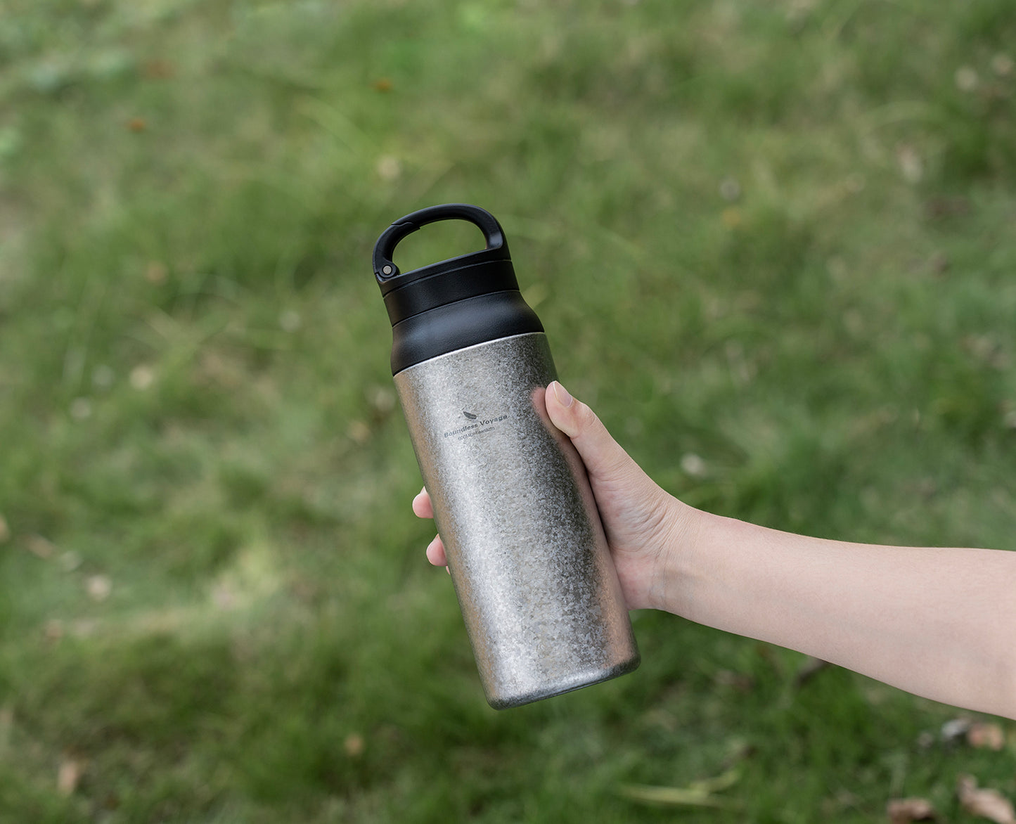 Boundless Voyage Titanium Double-Walled Cup Insulated Bottle 600ml Portable Reusable Travel Coffee Tea Mug for Hot and Cold Beverages Ti3010D