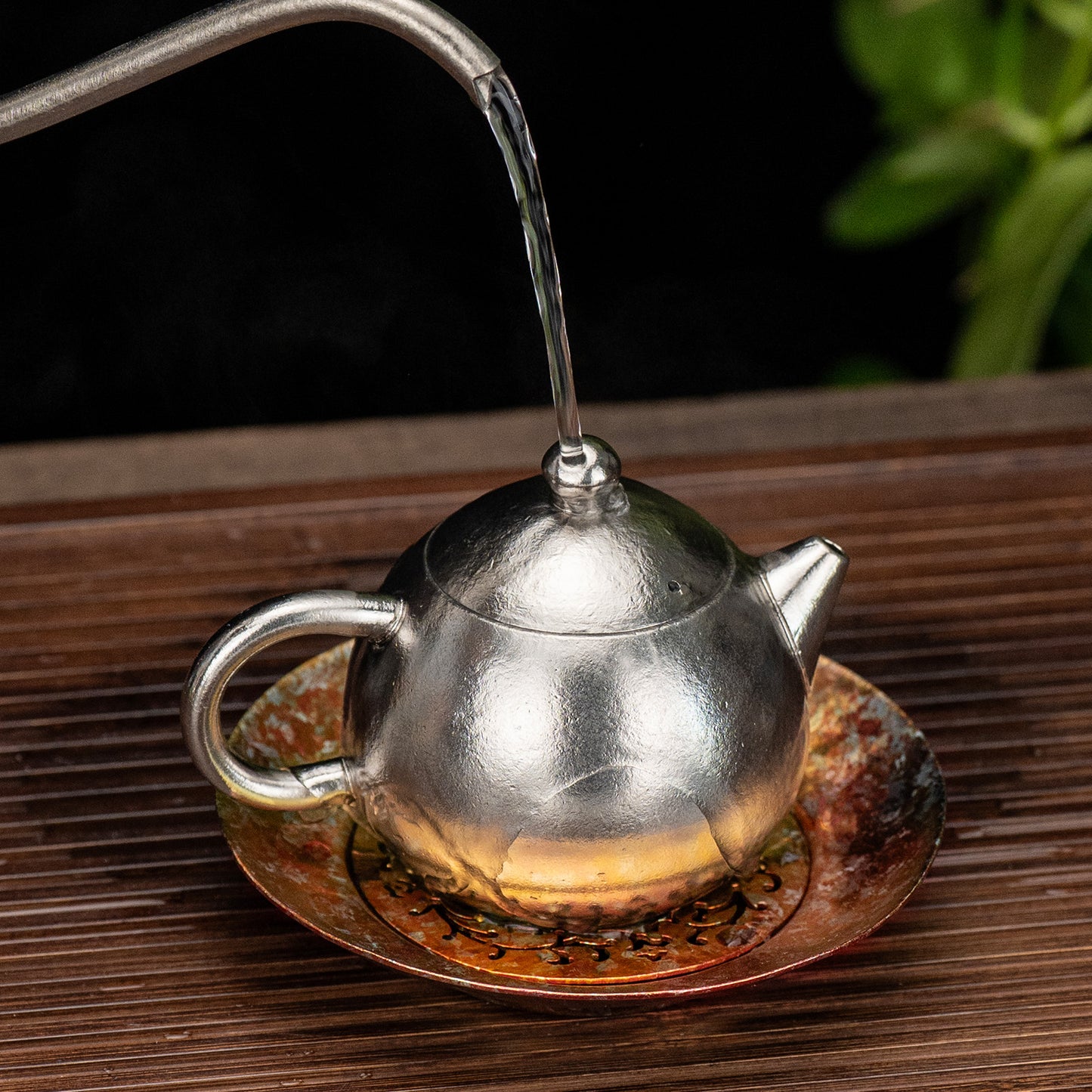 Boundless Voyage Titanium Tea Tray, Hollow Out Detachable Heat Insulation Anti-scald, Multipurpose Water Storage Drain Tray for Kung Fu Tea Home Kitchen Office Camping Ti3201D