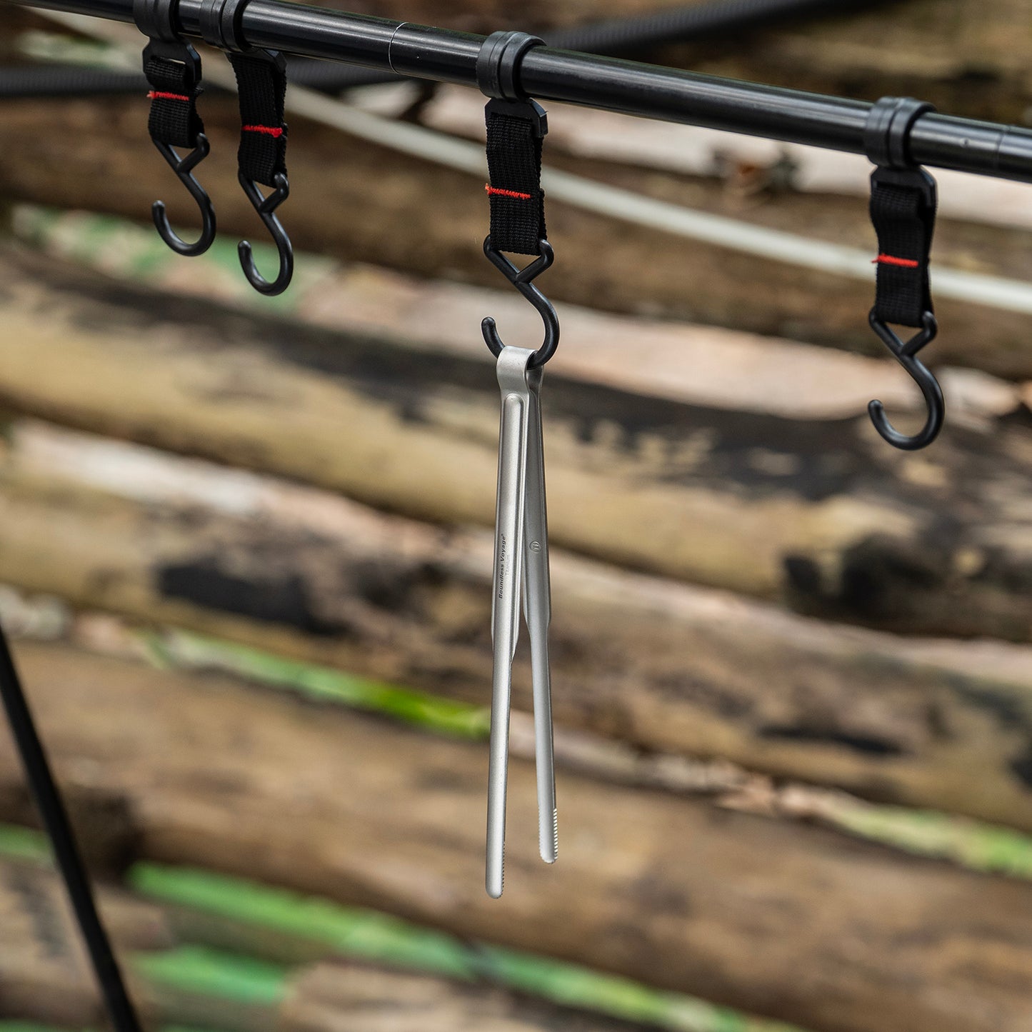 Boundless Voyage Titanium BBQ Tongs, Ultralight Heat-Resistant Rustproof Grilling Tongs for Camping Hiking Outdoor Cooking Ti1014T