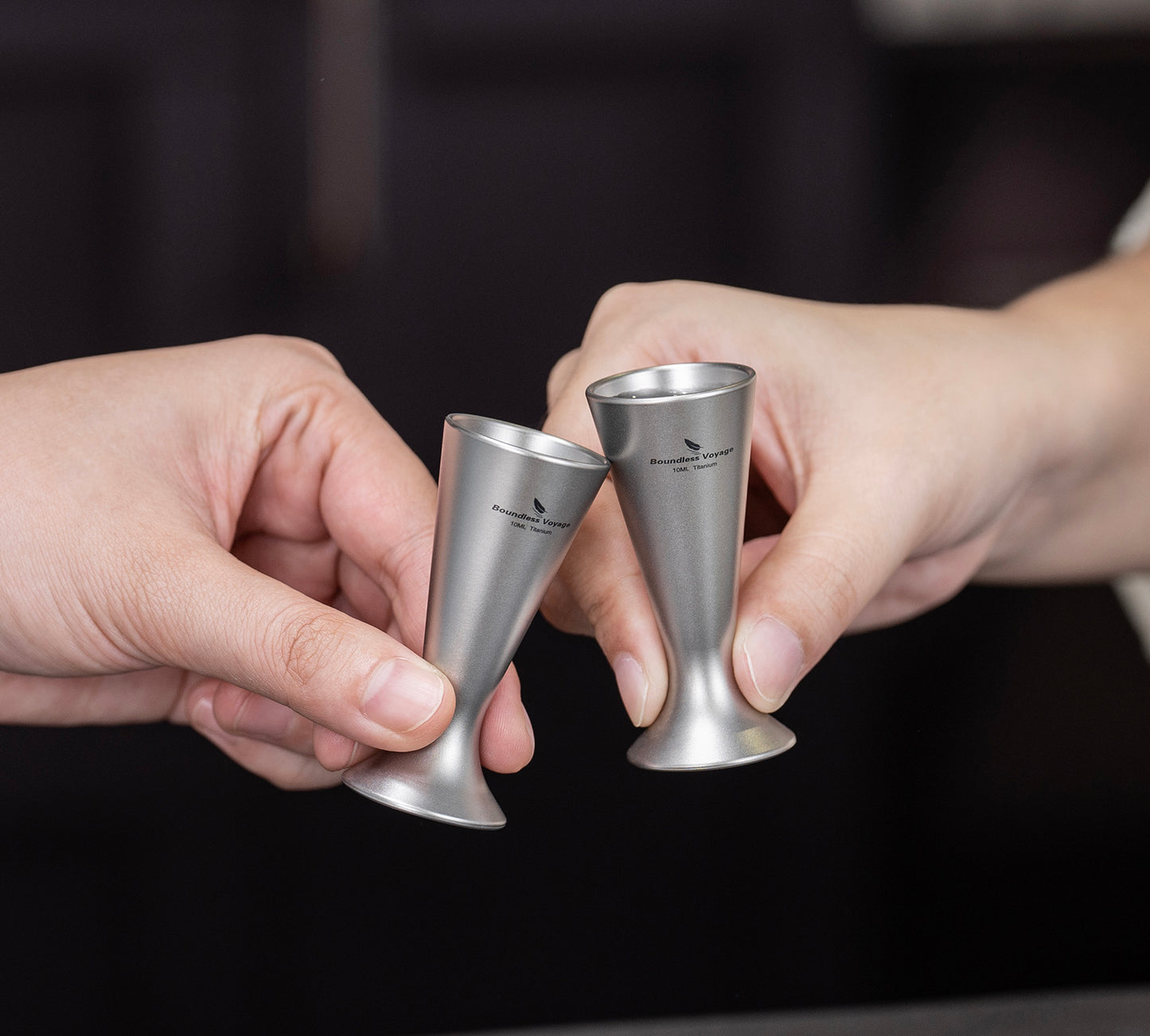 Boundless Voyage Titanium Mini Shot Glasses Cups Wine Drinking Cups Shooters Small Fancy Tequila Whiskey Shot Glasses Drinkware Ti3079D/Ti3079A
