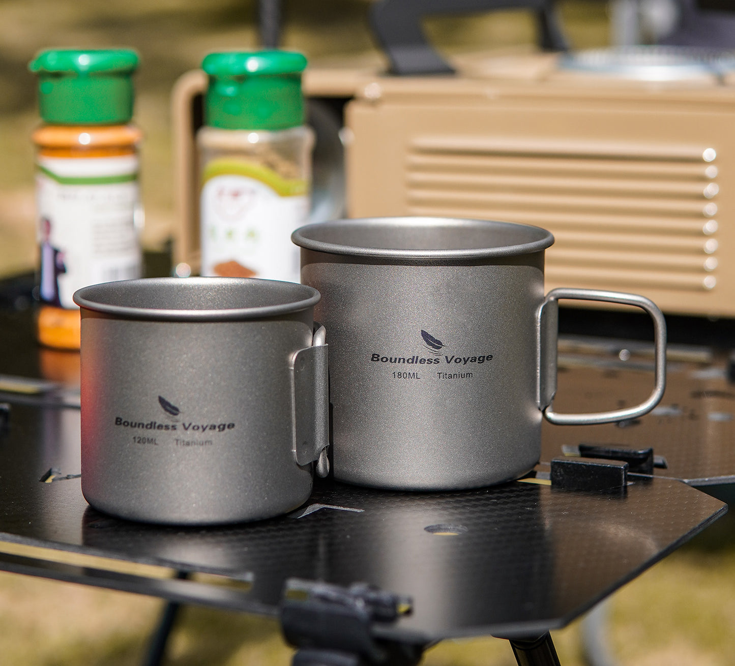 Boundless Voyage 1.5L Titanium Camping Coffee Pot, Stovetop & Campfire Safe Fast Brew Kettle for Boiling Water, Outdoor Travel & Barista Brewing Ti3128D/Ti3129D