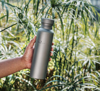 Boundless Voyage Titanium Sport Bottle 800ml with Leakproof Lid & Hook Camping Cycling Drinking Wide Mouth Single Layer Bottle Outdoor Travel Water Flask Pot Ultra-light 172g Ti3003D