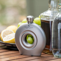Boundless Voyage 180ml Titanium Hip Flask with Funnel Set Round Wine Bottle Special-shaped Small Pocket Flask Liquor Ti3067D