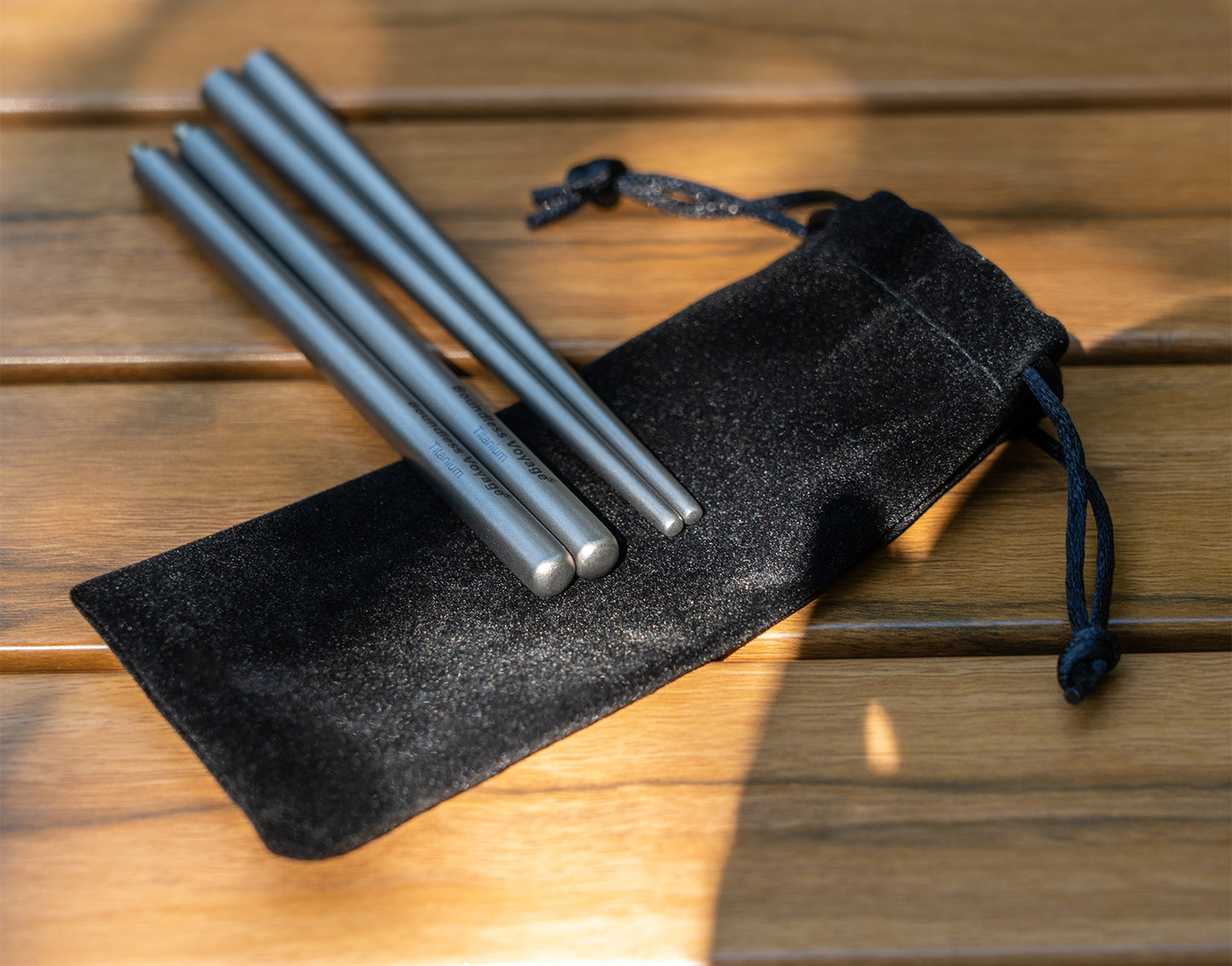 Boundless Voyage Pure Titanium Telescopic Foldable Chopsticks | Ultralight Portable Reusable Cutlery for Camping Hiking Travel Picnic Ti1007T
