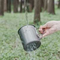Boundless Voyage750ml Single Wall Titanium Cup with Lid | Ultralight Portable Camping Mug Pot for Tea Coffee EDC Hiking Ti3037D