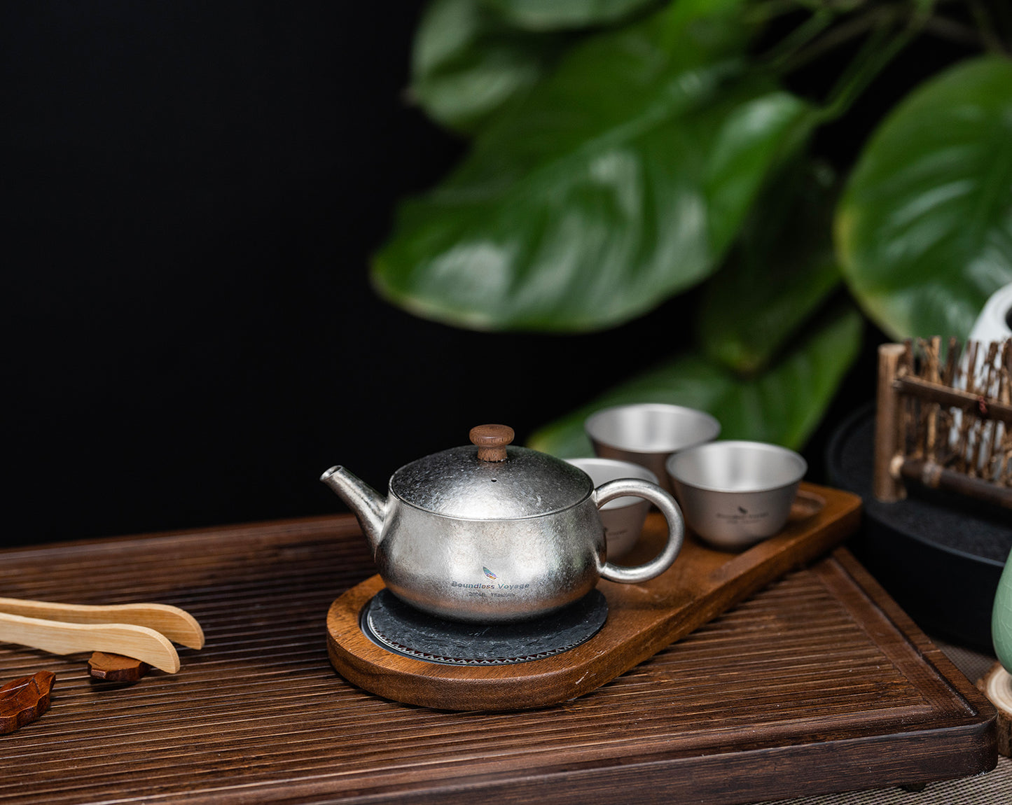 Boundless Voyage 260ml Titanium Teapot with Filter Travel Tea Kettle Durable Chinese Kung Fu Tea Set Ti3106D