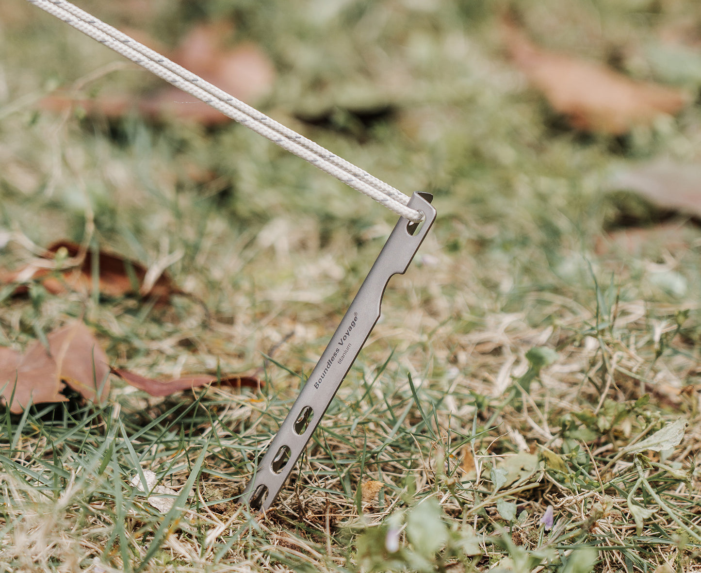 Boundless Voyage 16.5cm  V-Shape Pure Titanium Tent Stakes | Ultralight Heavy Duty Ground Pegs, Outdoor Camping Accessories, 6Pcs / 8Pcs / 12Pcs Optional Sets Ti4008P