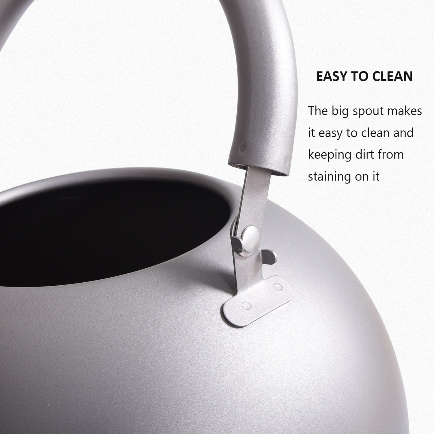 Boundless Voyage 2L Titanium Tea Kettle with Whistle, Stovetop Camping Kettle for Hiking Outdoor Home Kitchen Ti3097D