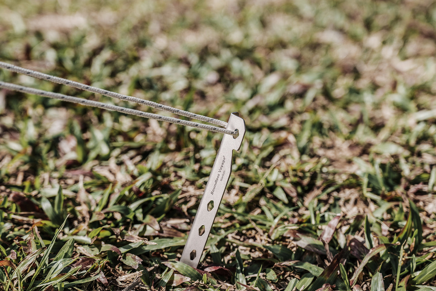 Boundless Voyage 16.5cm V-Shape Pure Titanium Tent Stakes | Ultralight Heavy Duty Ground Pegs, Outdoor Camping Accessories, 6Pcs & 8Pcs Optional Packs Ti4007P