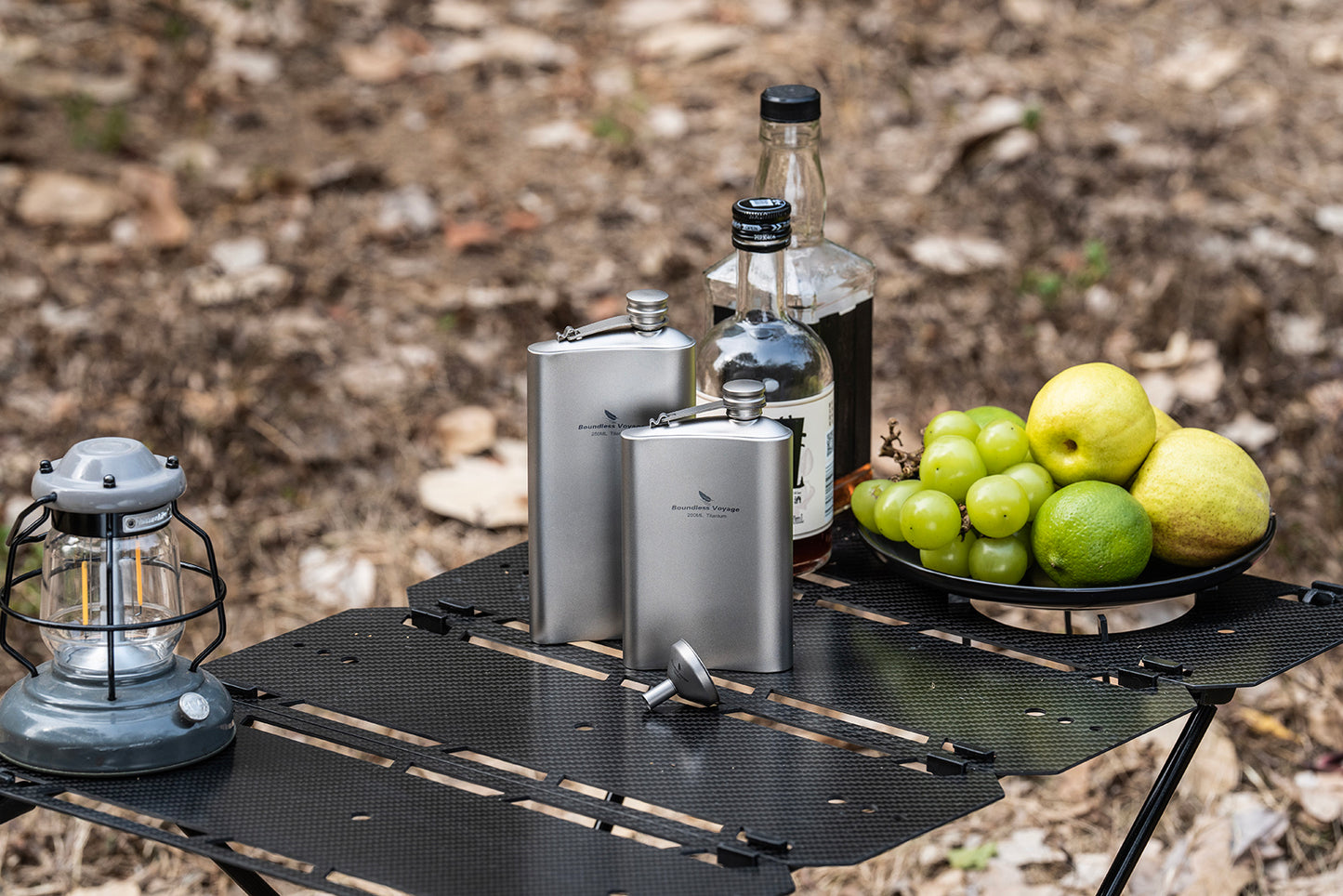 Boundless Voyage Titanium Flask 200ml/250ml Ultralight & Durable Camping Essential - Flavor-Resistant Flask Bottle for Whiskey Vodka Wine Outdoor Travel Equipment Ti3261D/Ti3074D