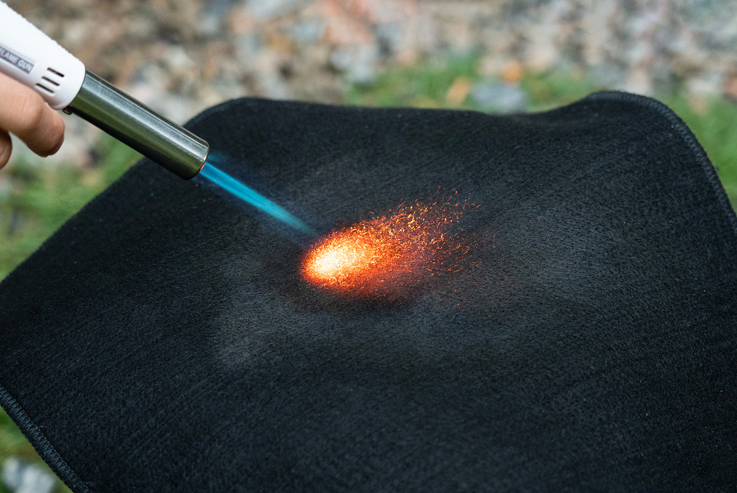 Boundless Voyage Fire Blanket for Heat Resistant Welding Blanket 1472°F Flame Retardant Carbon Felt for Grill Stove Soldering Protection BV1037/BV1038