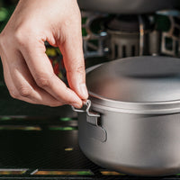 Boundless Voyage Outdoor Titanium Lunch Box Salad Soup Bowl with Lid Daily Separated Multi-layer Office Worker Bento Box Uncoated Ti1095T