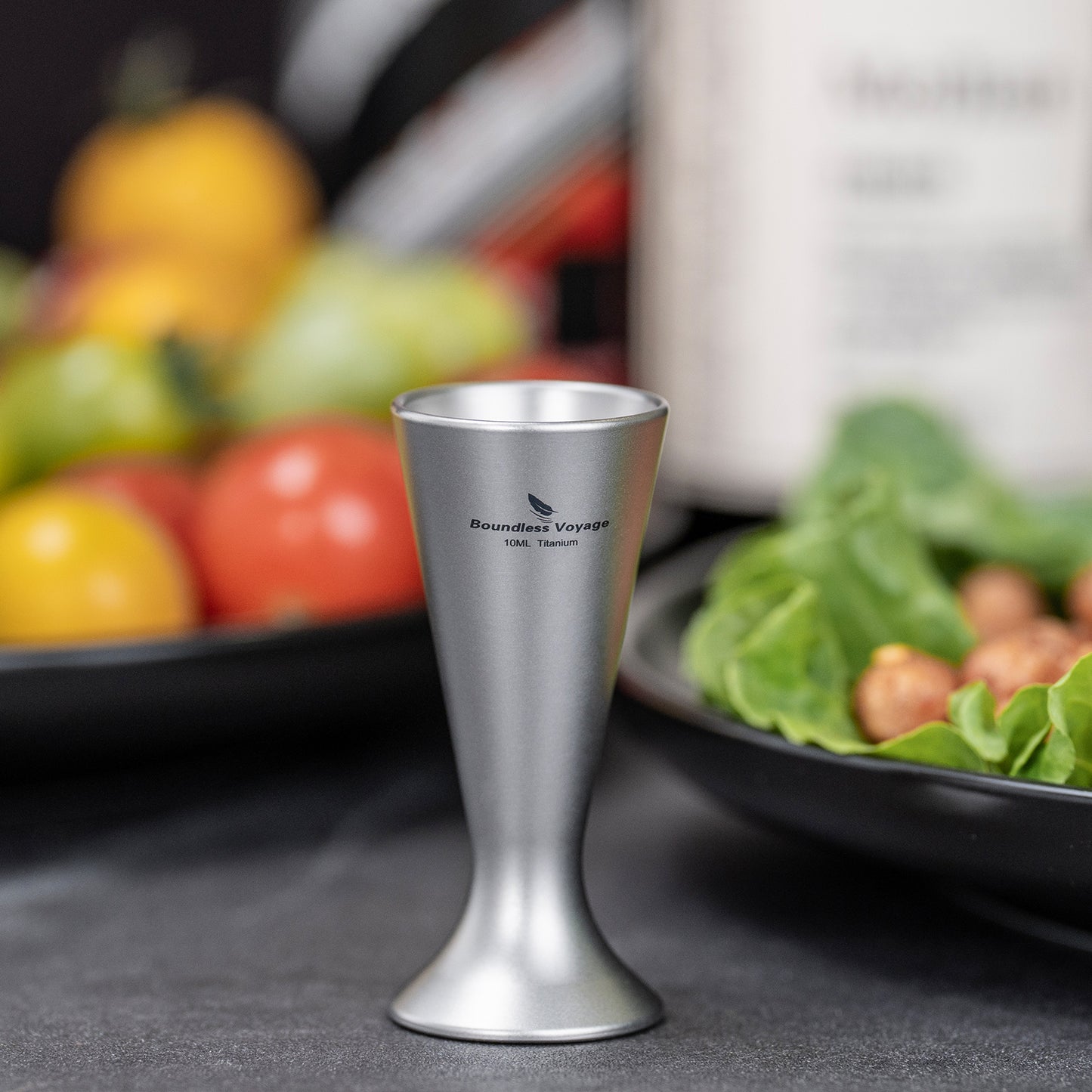 Boundless Voyage Titanium Mini Shot Glasses Cups Wine Drinking Cups Shooters Small Fancy Tequila Whiskey Shot Glasses Drinkware Ti3079D/Ti3079A