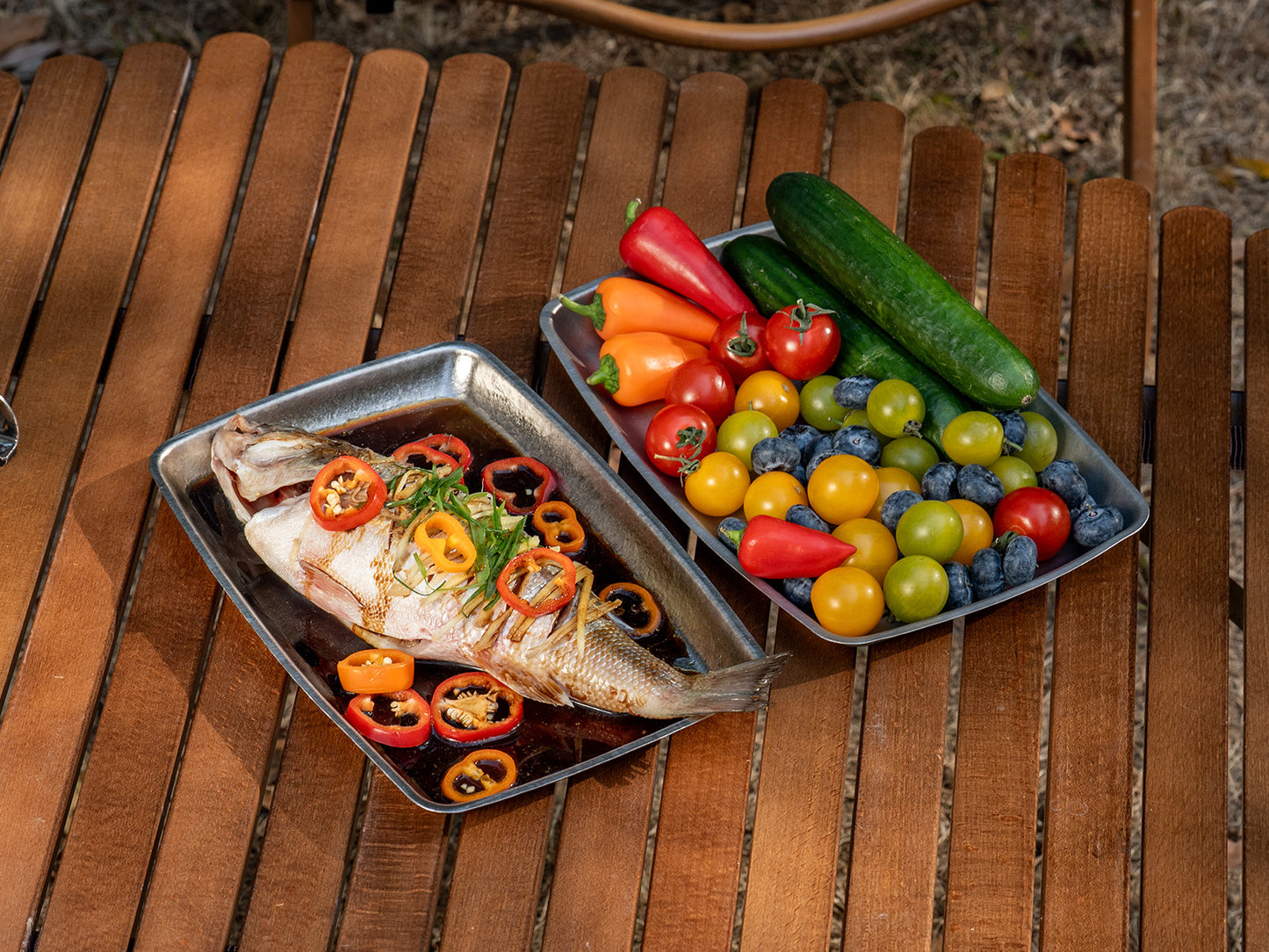 Boundless Voyage Pure Titanium Square Plate | Lightweight Heat-Resistant Portable Camping Tray, Dishwasher Safe Tableware for Home, Picnic & BBQ Ti1149T