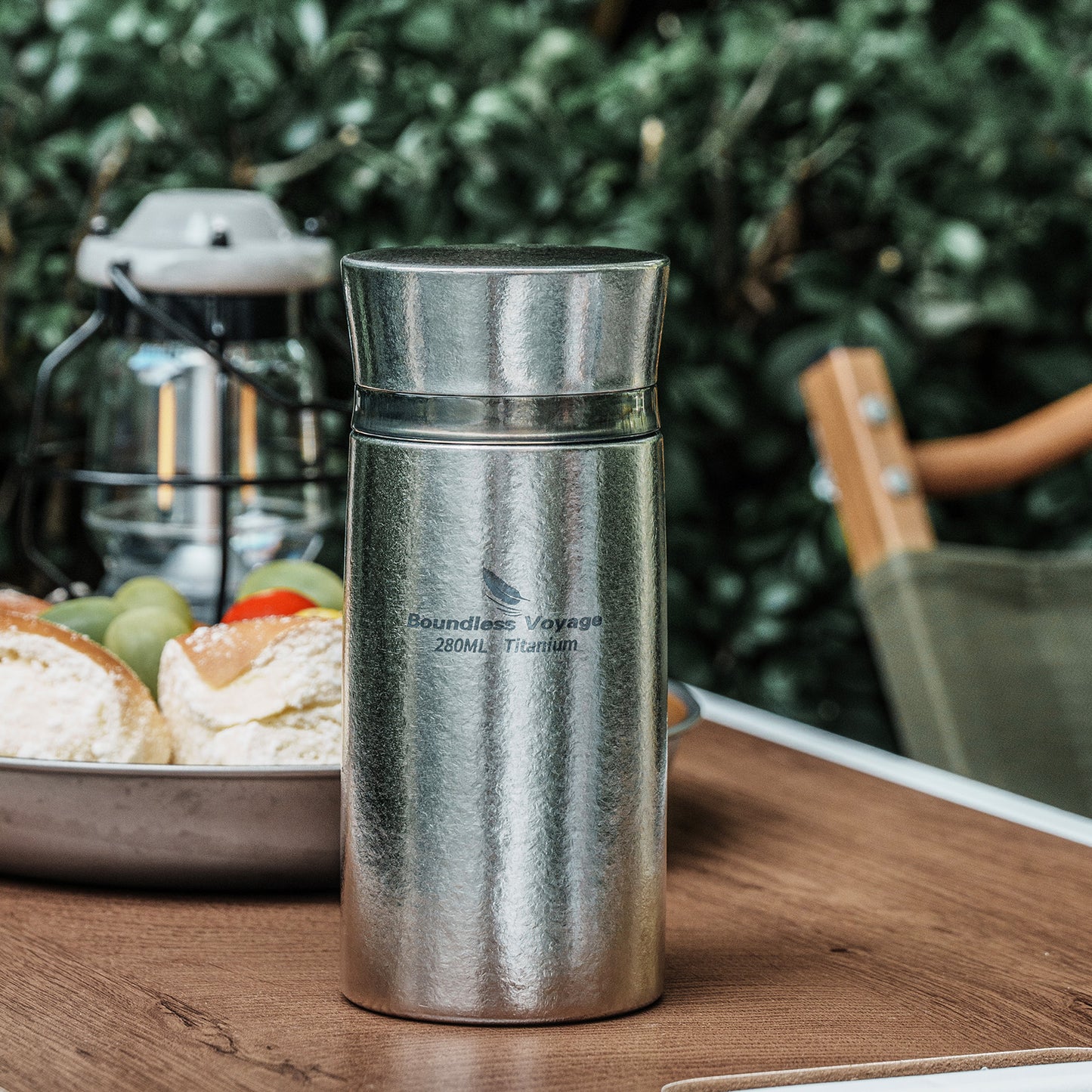 Boundless Voyage 280ml Mini Titanium Vacuum Insulated Bottle , Portable Travel Coffee Water Cup for Girls &amp; Daily Outdoor Ti3014D