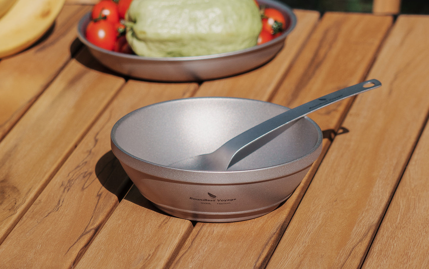 Boundless Voyage 300ml Titanium Double-Wall Bowl, Ultralight Camping Bowl for Hiking Outdoor Home Ti1082T
