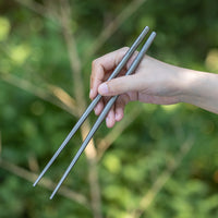 Boundless Voyage Pure Titanium Telescopic Foldable Chopsticks | Ultralight Portable Reusable Cutlery for Camping Hiking Travel Picnic Ti1007T