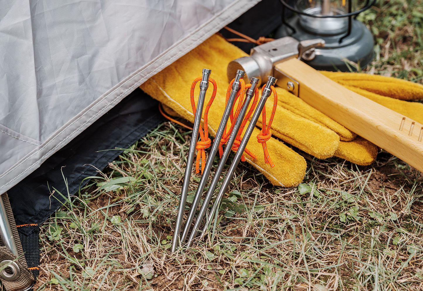 Boundless Voyage 16.5cm Titanium Alloy Tent Stakes | Ultralight Heavy Duty Ground Pegs, Portable Outdoor Camping Accessories, 4Pcs/8Pcs/12Pcs Optional Packs Ti4005P
