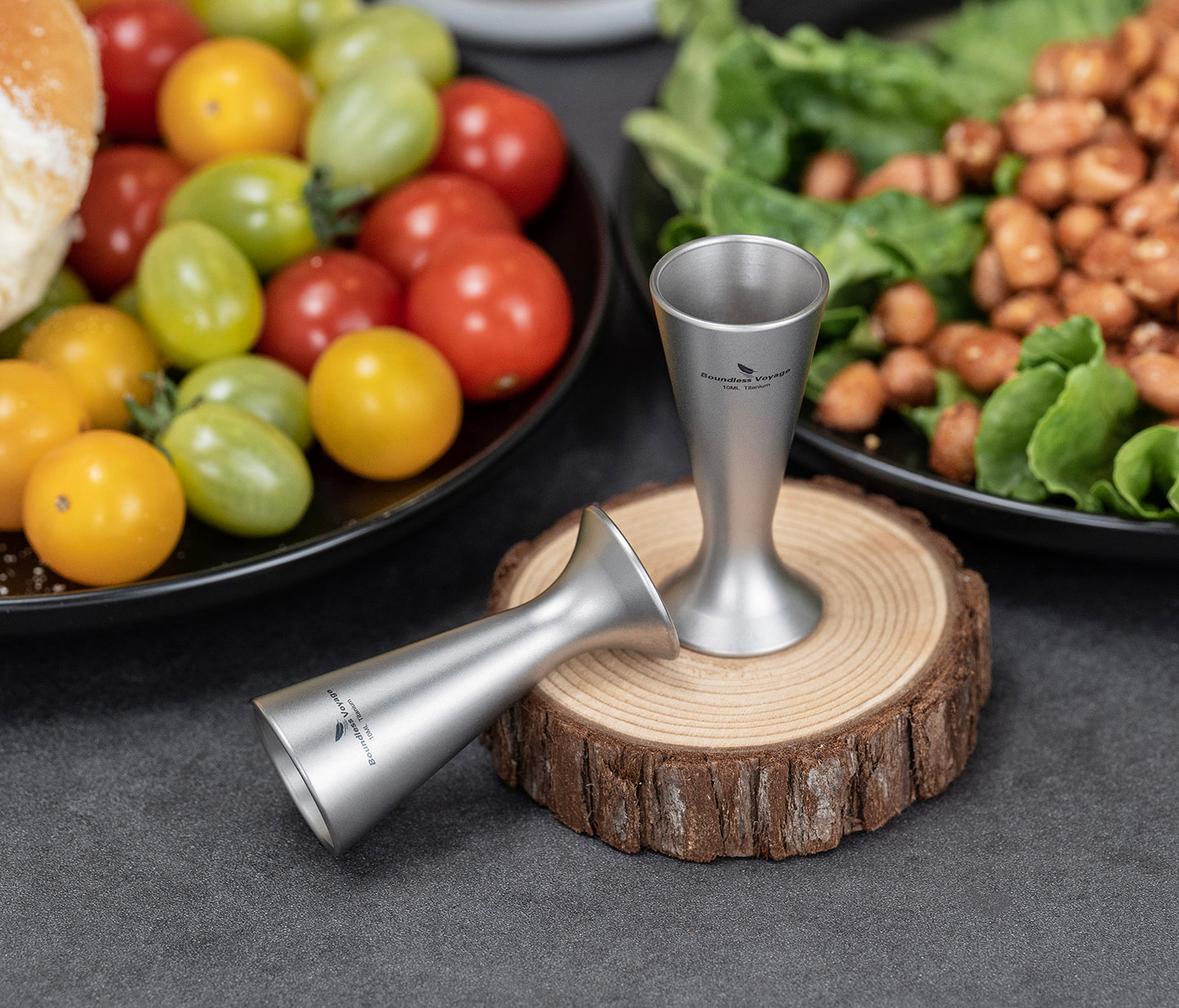 Boundless Voyage Titanium Mini Shot Glasses Cups Wine Drinking Cups Shooters Small Fancy Tequila Whiskey Shot Glasses Drinkware Ti3079D/Ti3079A