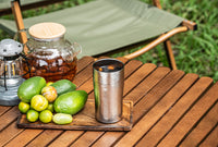 Boundless Voyage Titanium Double-Walled Beer Cup Ultralight Coffee Tea Juicy Cups for Home Outdoor Camping Picnic 300ml Crystallized Finish Ti3246D