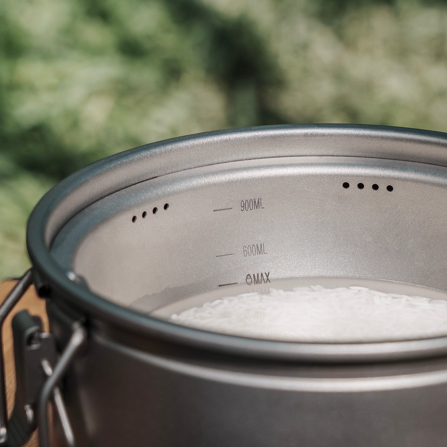 Boundless Voyage Titanium Pot Multifunctional Rice Cooker 2L+0.9L Pot Set Ultralight Outdoor Camping Cookware Ti2087C