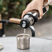 Boundless voyage Titanium Vacuum-Insulated Beverage Bottle Large Capacity 510ml Outdoor Portable Vacuum Flask water bottles Hiking water bottle Ti3011D