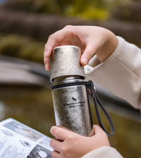Boundless voyage Titanium Vacuum-Insulated Beverage Bottle Large Capacity 510ml Outdoor Portable Vacuum Flask water bottles Hiking water bottle Ti3011D