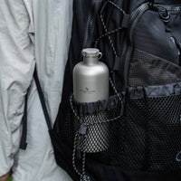 Boundless Voyage Titanium Water Bottle 600ml Ultralight Leak-Proof Lid, Durable & Corrosion Resistant, for Hiking, Camping, Travel & Everyday Use Ti3009D