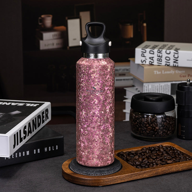 Boundless Voyage Titanium Thermos Vacuum Water Bottle Double-Walled Lightweight Leak-Proof Sport Bottle for Travel Outdoor Office