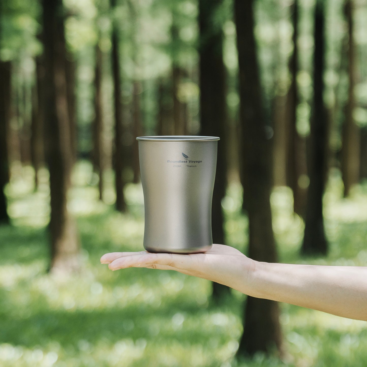 Boundless Voyage 240ml/380ml/600ml Pure Titanium Beer Mug | Ultralight Coffee & Juice Tea Cup for Outdoor Camping & Picnic Ti3231D-Ti3234D