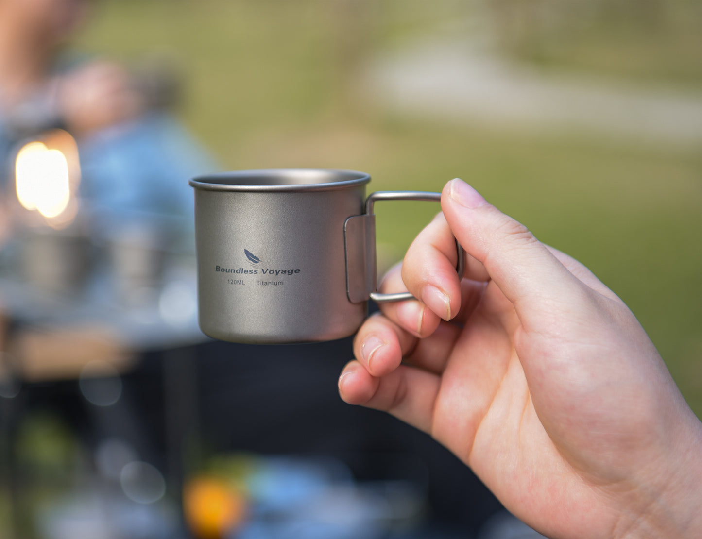 Boundless Voyage Ultralight Titanium Cup 120ml / 180ml, Lid-Free Portable Tea Wine Beer Coffee Mug for Outdoor Camping Travel Ti3053D
