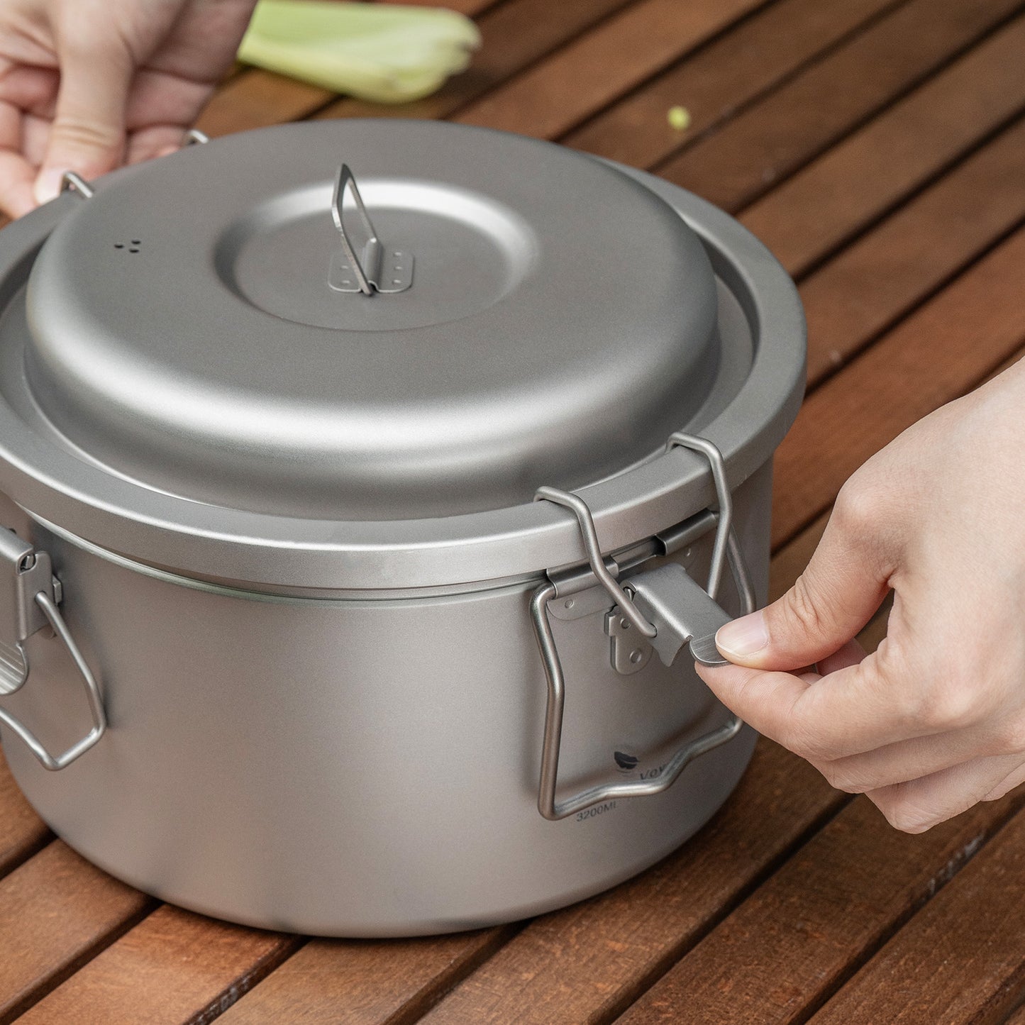 Boundless Voyage Titanium Camping Pot Multifunctional Cooker Ultralight Rice Cooker for Outdoor, Hiking, Travelling Ti2088C-Ti2092C