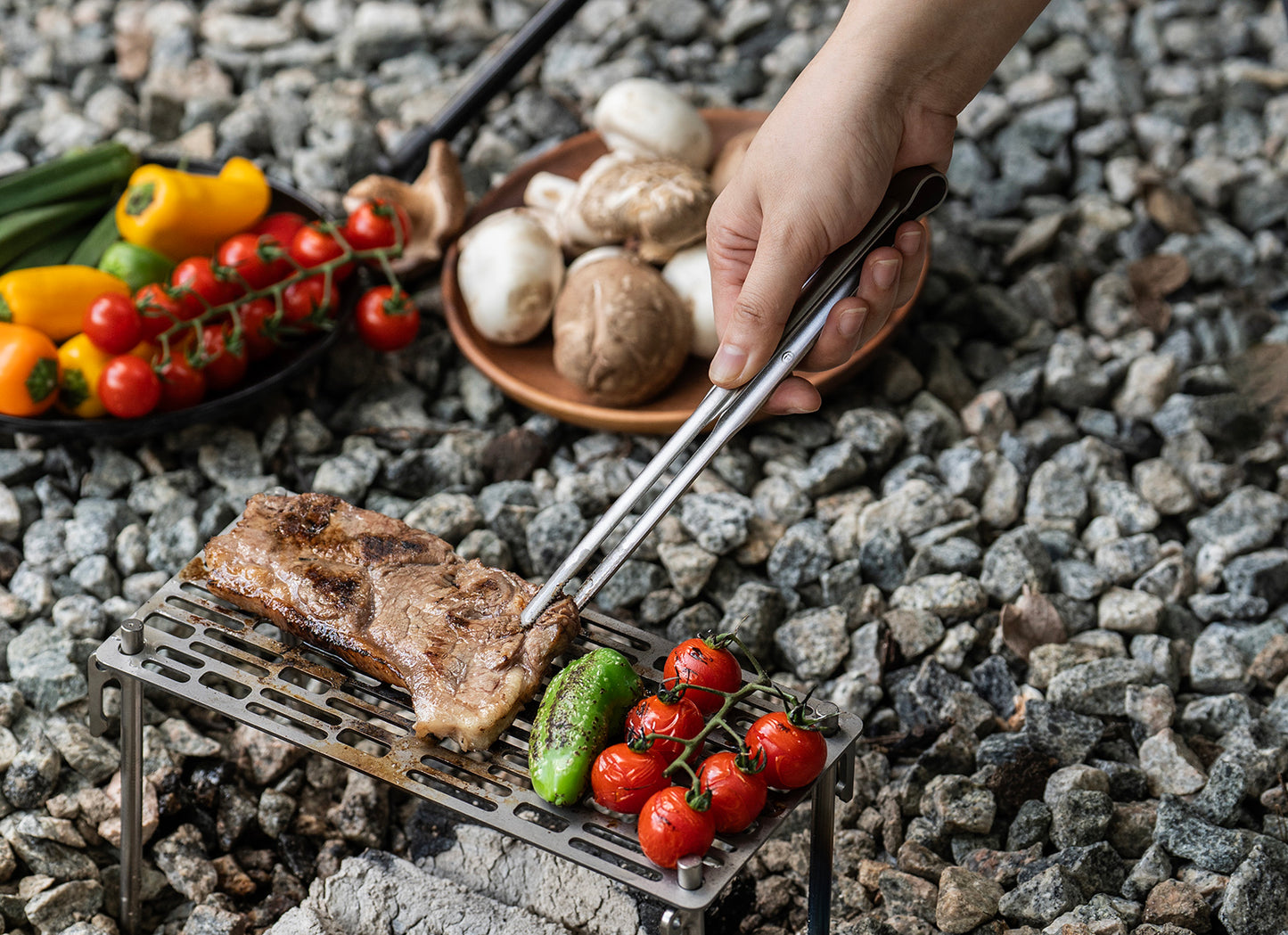 Boundless Voyage Titanium BBQ Tongs, Ultralight Heat-Resistant Rustproof Grilling Tongs for Camping Hiking Outdoor Cooking Ti1014T