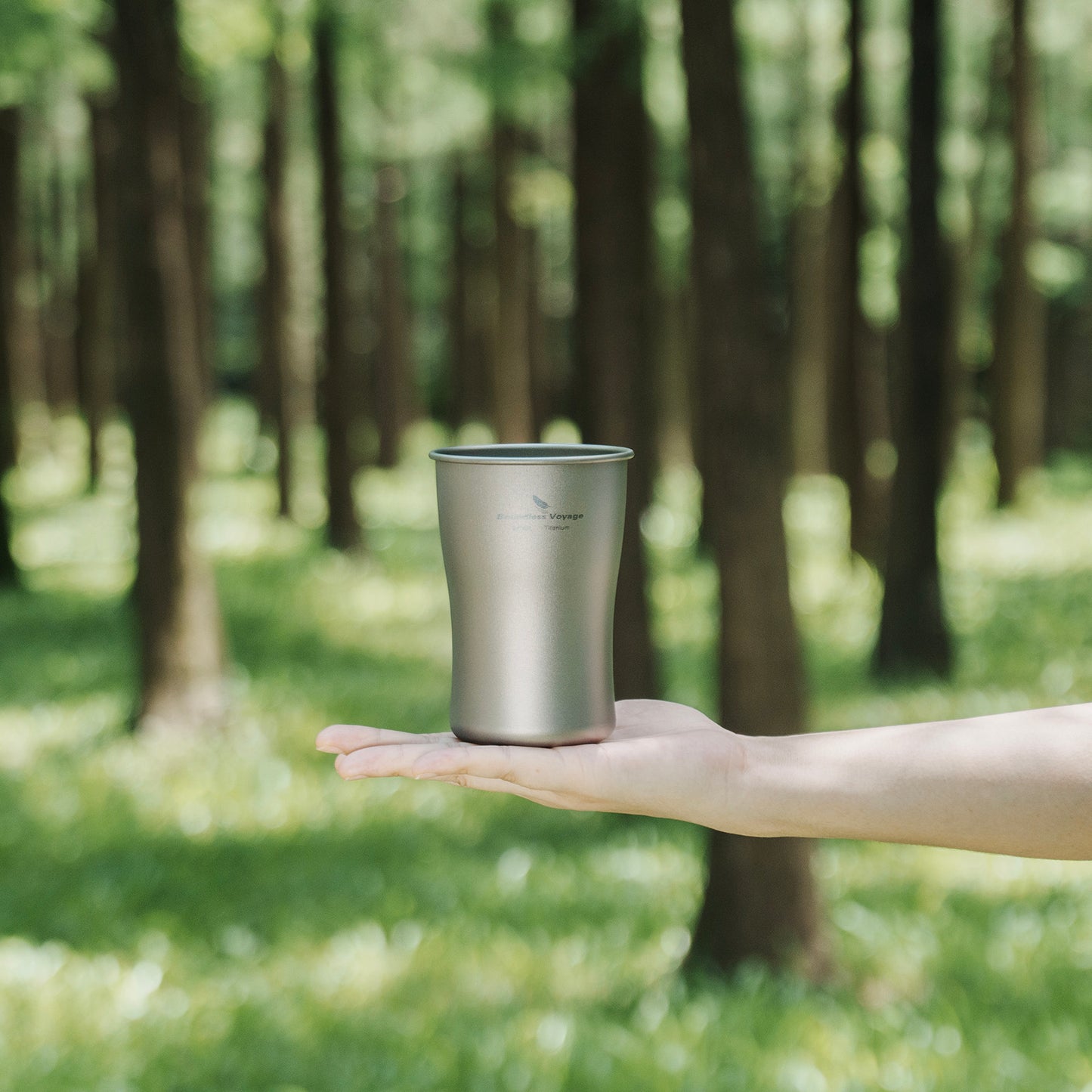 Boundless Voyage 240ml/380ml/600ml Pure Titanium Beer Mug | Ultralight Coffee & Juice Tea Cup for Outdoor Camping & Picnic Ti3231D-Ti3234D