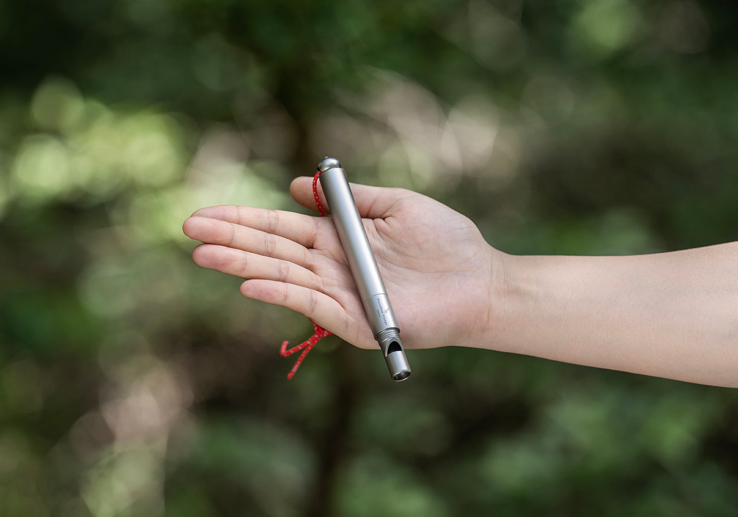 Boundless Voyage Titanium Survival Whistle Portable Camping Saw Knife Awl 4-in-1 EDC Outdoor Gear Multi-Purpose Tool for Hiking, Hunting, Pets Training Ti9024O