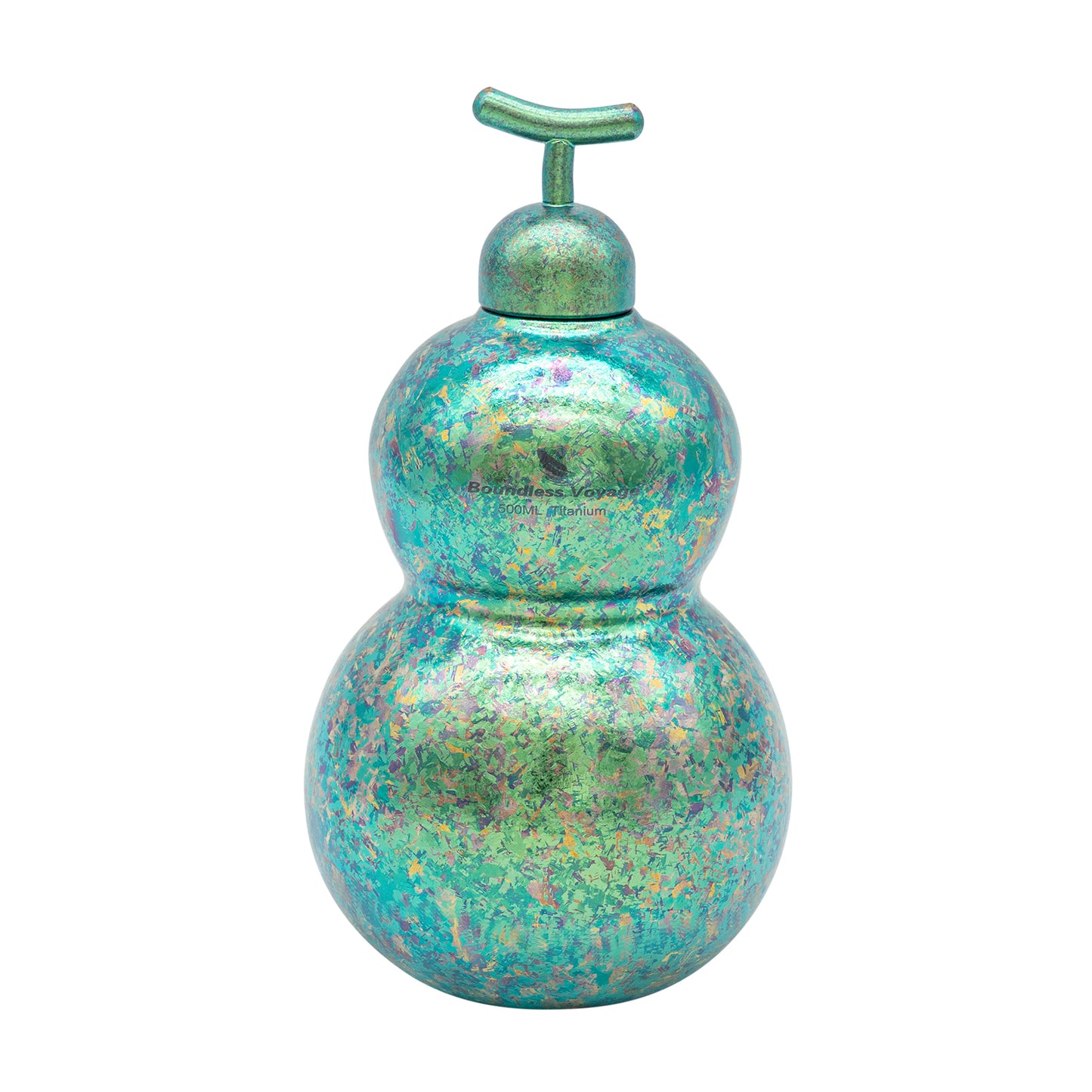Boundless Voyage Titanium Crystallized Gourd Bottle 500ml Whiskey Alcohol Drink ware for Outdoor Camping Hiking Ti3270D